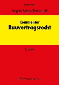 Abbildung von: Kommentar zum Bauvertragsrecht - Werner