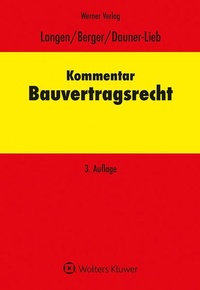 Abbildung von: Kommentar zum Bauvertragsrecht - Werner