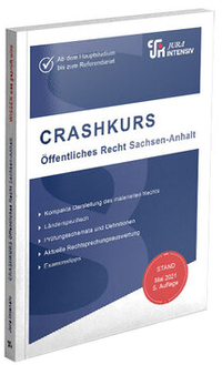 Abbildung von: CRASHKURS Öffentliches Recht - Sachsen-Anhalt - Jura-Intensiv Verlag