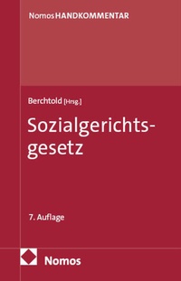 Abbildung von: Sozialgerichtsgesetz - Nomos