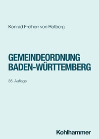Abbildung von: Gemeindeordnung Baden-Württemberg - Kohlhammer