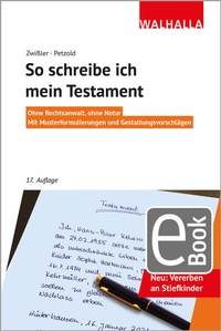 Abbildung von: So schreibe ich mein Testament - Walhalla