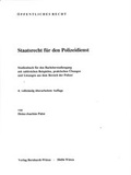 Cover: Staatsrecht f&uuml;r den Polizeidienst - Bernhardt, Horst
