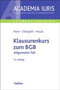 Abbildung von: Klausurenkurs zum BGB - Vahlen