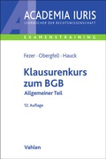 Cover: Klausurenkurs zum BGB - Vahlen
