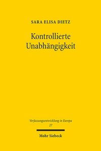Abbildung von: Kontrollierte Unabhängigkeit - Mohr Siebeck