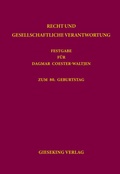 Cover: Recht und gesellschaftliche Verantwortung - Gieseking