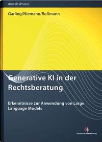 Abbildung von: Generative KI in der Rechtsberatung - Deutscher Anwaltverlag