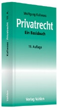 Cover: Privatrecht - Vahlen