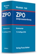 Abbildung von: Zivilprozessordnung: ZPO - Vahlen