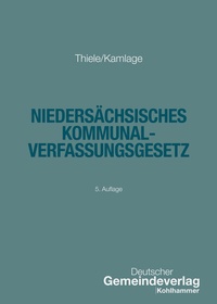 Abbildung von: Niedersächsisches Kommunalverfassungsgesetz - Deutscher Gemeindeverlag