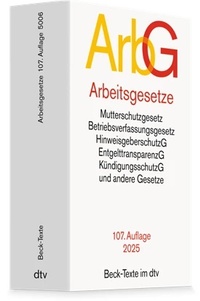 Abbildung von: Arbeitsgesetze: ArbG - dtv