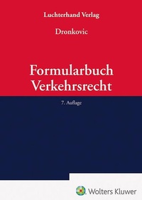 Abbildung von: Formularbuch Verkehrsrecht - Luchterhand