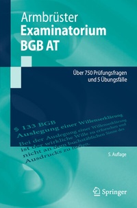 Bild: Examinatorium BGB AT - Springer
