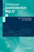 Cover: Examinatorium BGB AT - Springer