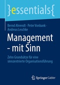 Cover: Management - mit Sinn - Springer Gabler