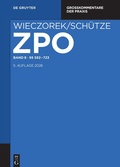 Cover: Zivilprozessordnung und Nebengesetze: ZPO - De Gruyter