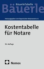 Cover: Kostentabelle für Notare - Nomos