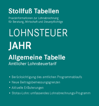 Abbildung von: Tabelle, Lohnsteuer 2025 Jahr Sonderausgabe August - Stollfuß