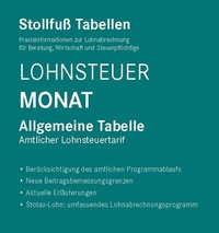 Abbildung von: Tabelle, Lohnsteuer 2025 Monat Sonderausgabe August - Stollfuß