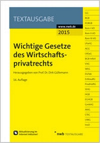 Abbildung von: Wichtige Gesetze des Wirtschaftsprivatrechts - NWB