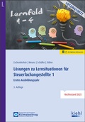 Cover: L&ouml;sungen zu Lernsituationen f&uuml;r Steuerfachangestellte 1 - NWB