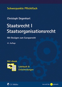 Abbildung von: Staatsrecht I. Staatsorganisationsrecht - C.F. Müller