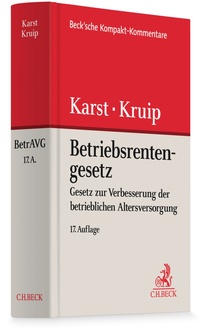 Abbildung von: Betriebsrentengesetz: BetrAVG - C.H.BECK