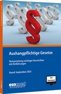 Bild: Aushangpflichtige Gesetze - ecomed Storck