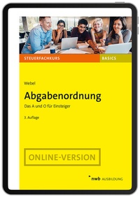 Abbildung von: Abgabenordnung - Online - NWB