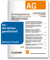 Enlarge image Cover: Die Aktiengesellschaft - AG - Otto Schmidt Verlag