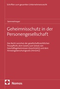 Cover: Geheimnisschutz in der Personengesellschaft - Nomos