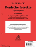 Bild: Deutsche Gesetze Erg&auml;nzungsband - 85. Erg&auml;nzungslieferung - C.H.BECK
