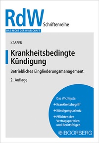 Abbildung von: Krankheitsbedingte Kündigung - Boorberg