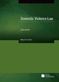 Abbildung von: Domestic Violence Law - West Academic Press