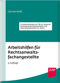 Abbildung von: Arbeitshilfen für Rechtsanwaltsfachangestellte - ZAP