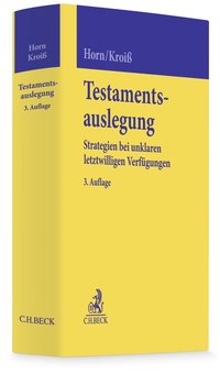 Abbildung von: Testamentsauslegung - C.H.BECK