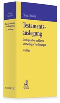 Cover: Testamentsauslegung - C.H.BECK