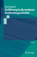 Abbildung von: Einführung in die moderne Strafrechtsgeschichte - Springer