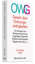 Cover: Gesetz &uuml;ber Ordnungswidrigkeiten: OWiG - dtv