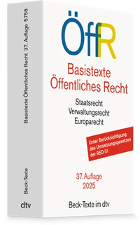 Cover: Basistexte Öffentliches Recht: ÖffR - dtv