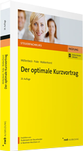 Cover: Der optimale Kurzvortrag - NWB