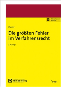 Abbildung von: Die größten Fehler im Verfahrensrecht - NWB
