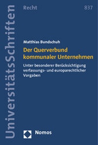 Abbildung von: Der Querverbund kommunaler Unternehmen - Nomos