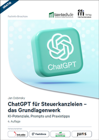 Abbildung von: ChatGPT für Steuerkanzleien - Das Grundlagenwerk - FFI-Verlag