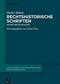 Abbildung von: Rechtshistorische Schriften - De Gruyter