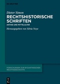 Cover: Rechtshistorische Schriften - De Gruyter