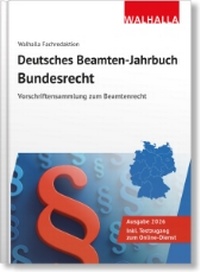 Abbildung von: Deutsches Beamten-Jahrbuch Bundesrecht 2026 - Walhalla