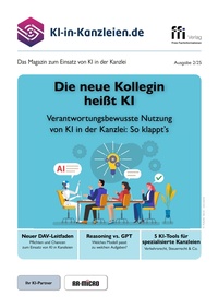 Abbildung von: KI in Kanzleien-Magazin 2/25  - FFI-Verlag