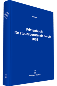 Abbildung von: Fristenbuch für steuerberatende Berufe 2026 - Stollfuß